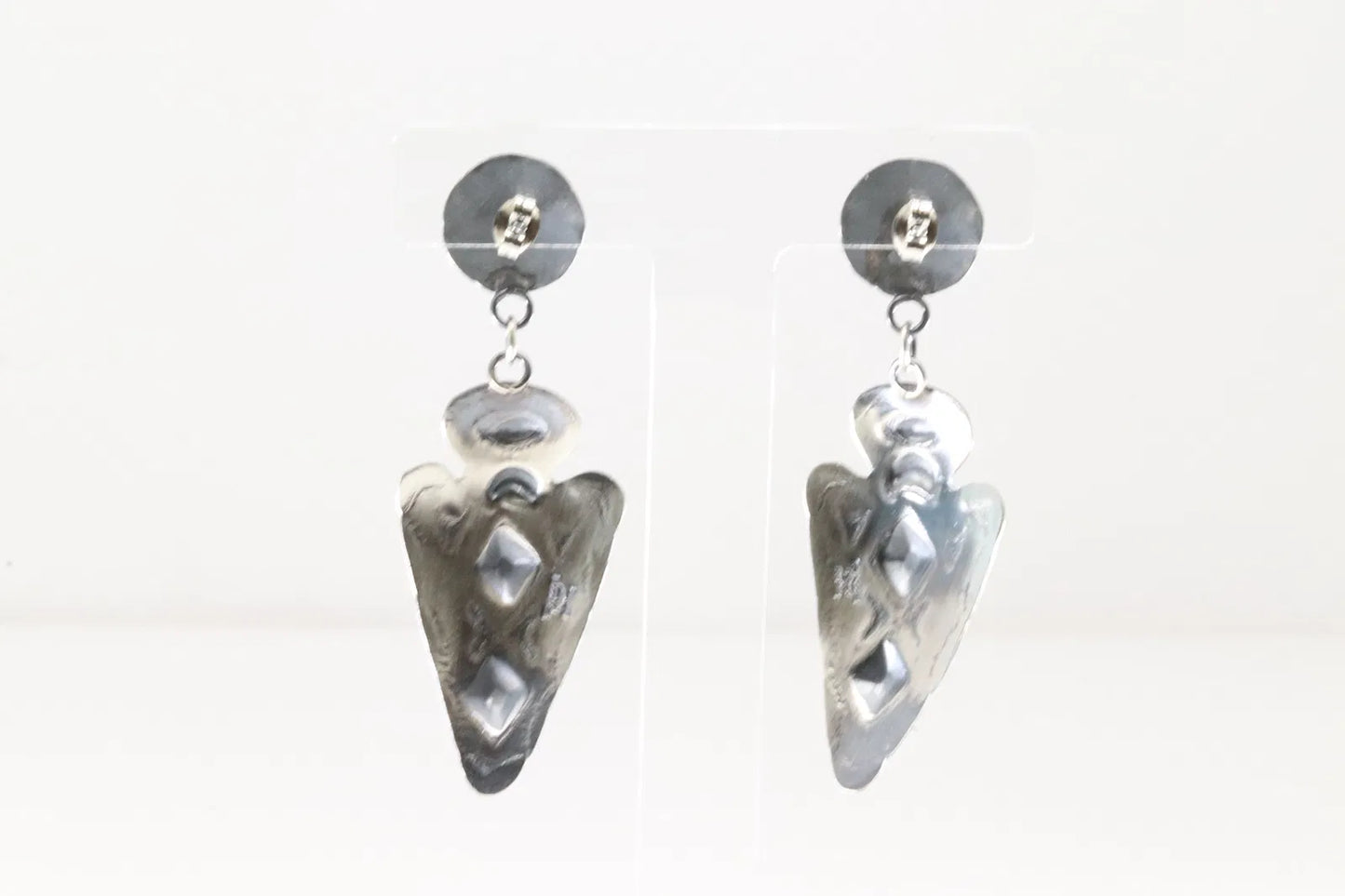 Tim Yazzie Arrowhead and Turquoise Earrings