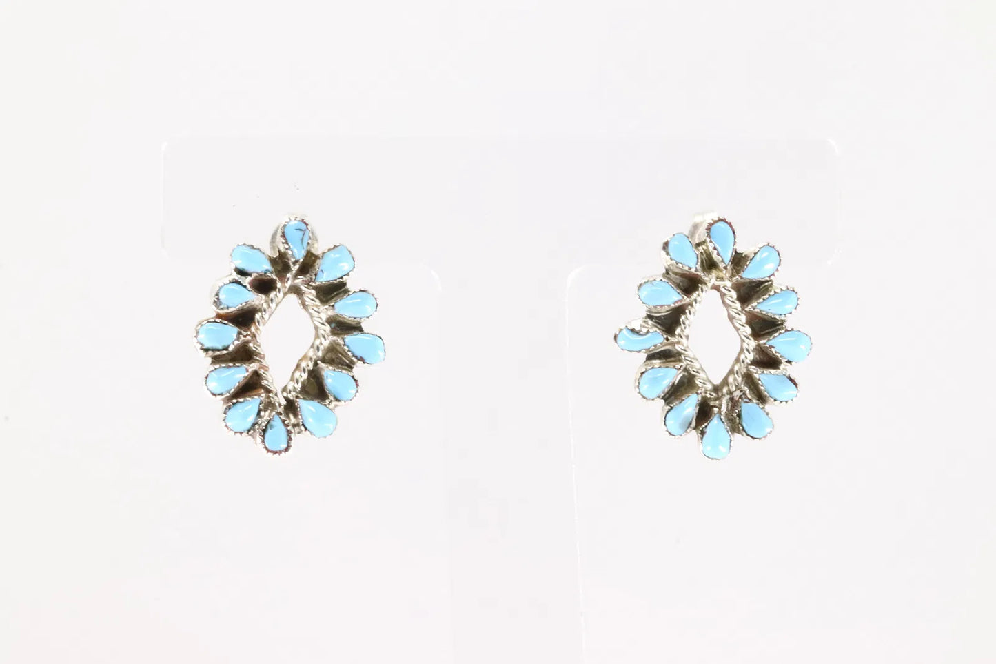 Native American Zuni Turquoise Post Earrings
