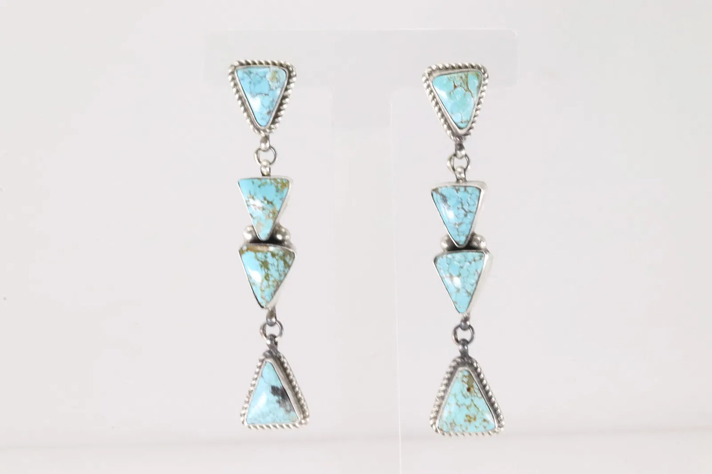 Turquoise Mine Number 8 Gorgeous Dangle Earrings by Judith Dixon