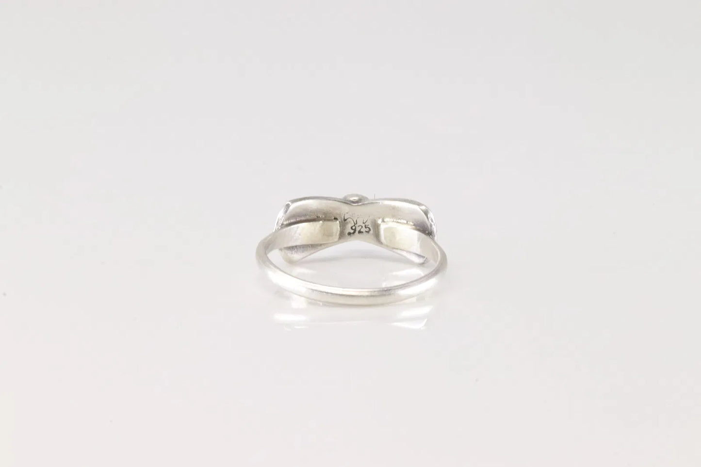 Simple and Sweet Turquoise Bowtie Ring