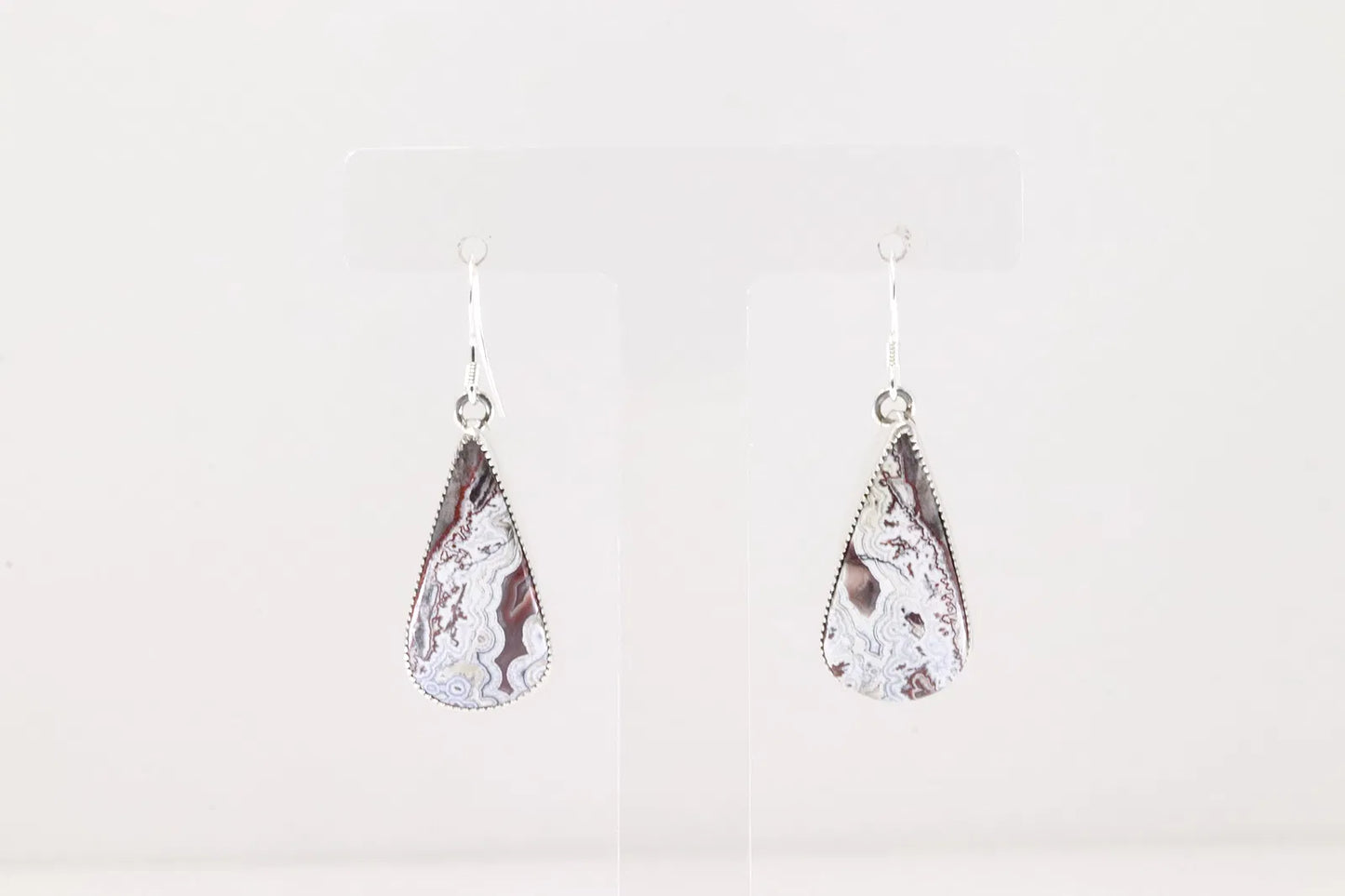 Wild Horse Teardrop Navajo Artist Stamped Earrings