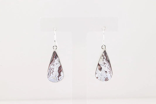 Wild Horse Teardrop Navajo Artist Stamped Earrings