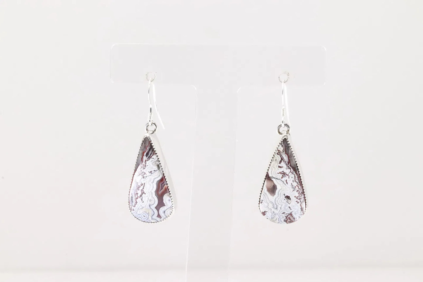 Wild Horse Teardrop Navajo Artist Stamped Earrings