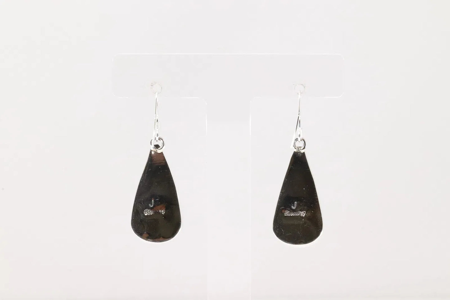 Wild Horse Teardrop Navajo Artist Stamped Earrings