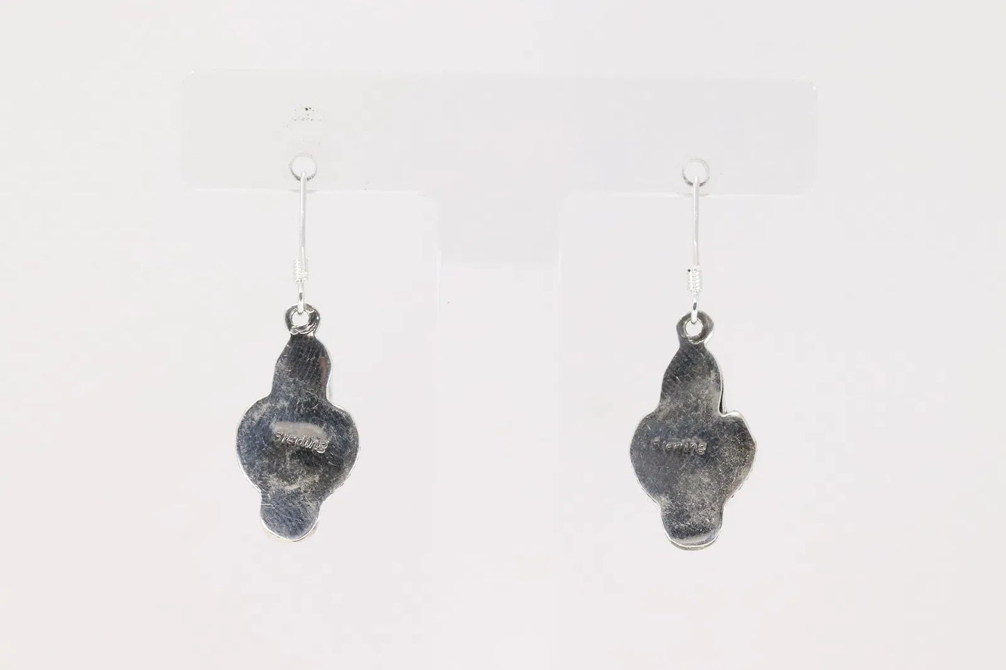Dainty Turquoise and Coral Earrings by Navajo Artist