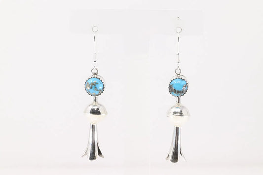 Turquoise Squash Blossom Earrings