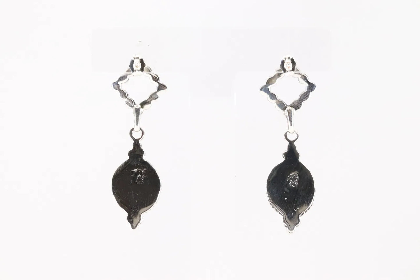 White Buffalo Dangle Earrings