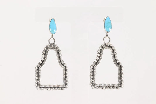 Native American Cow Tag Earrings