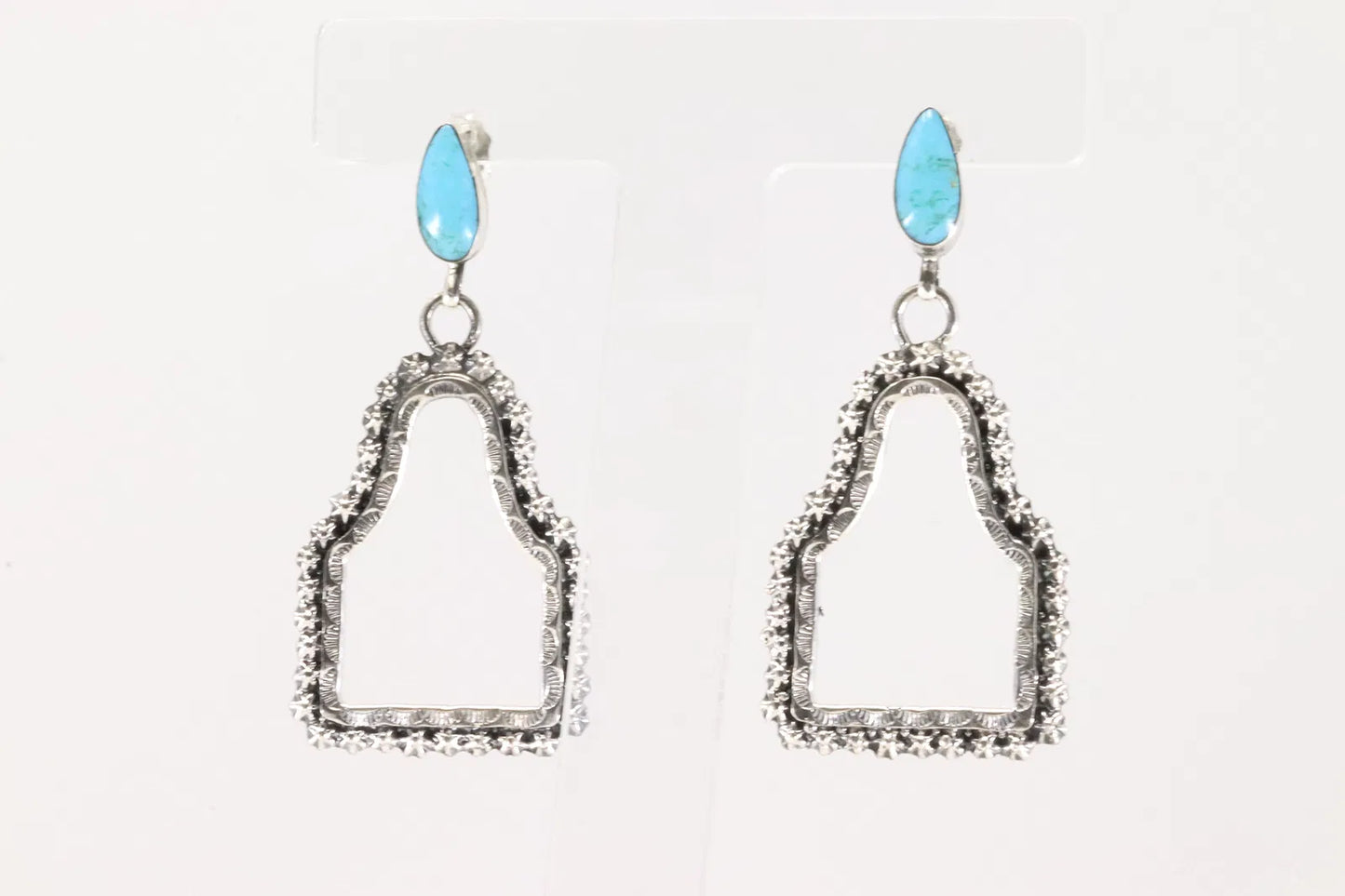 Native American Cow Tag Earrings