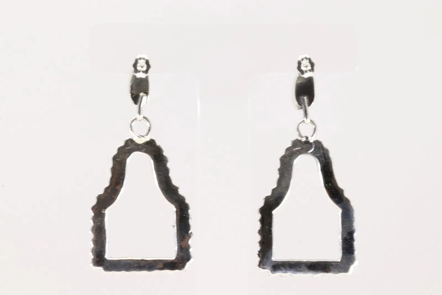 Native American Cow Tag Earrings