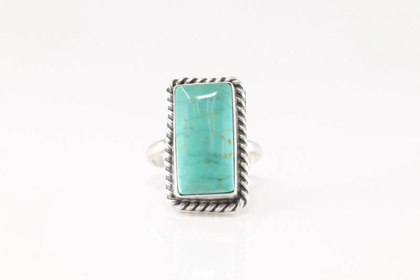 Johnny Dixon Chubby Bar Adjustable Turquoise Ring