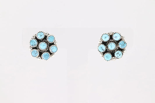 Maxine Ramirez Cluster Turquoise Earrings