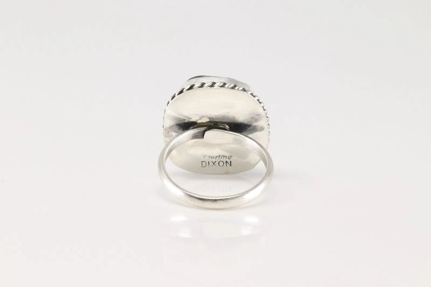 Johnny Dixon adjustable square Turquoise Ring