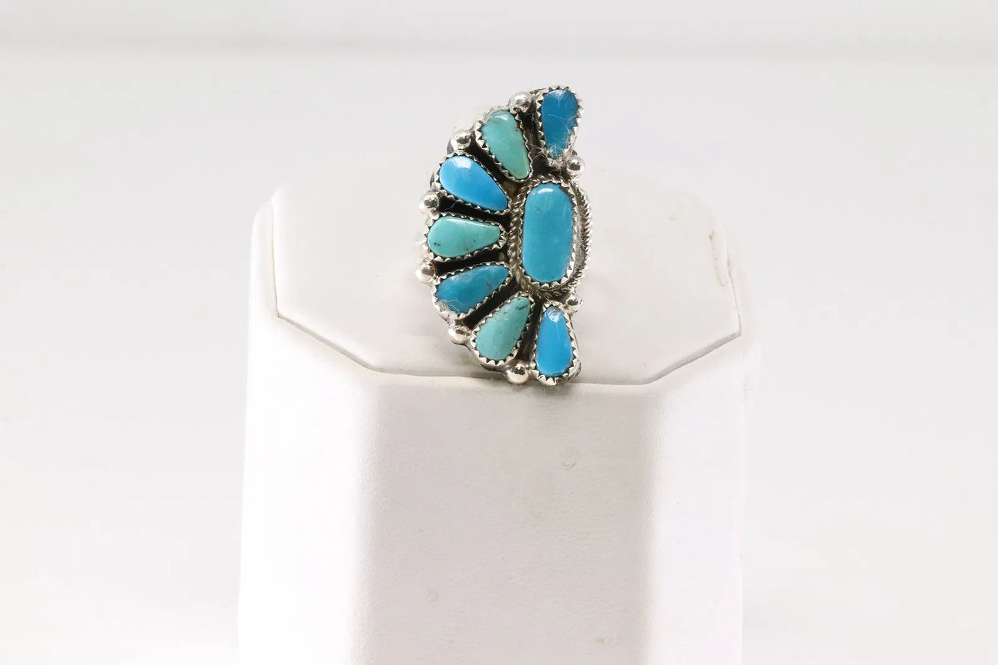 Adjustable Kingman Native Ring