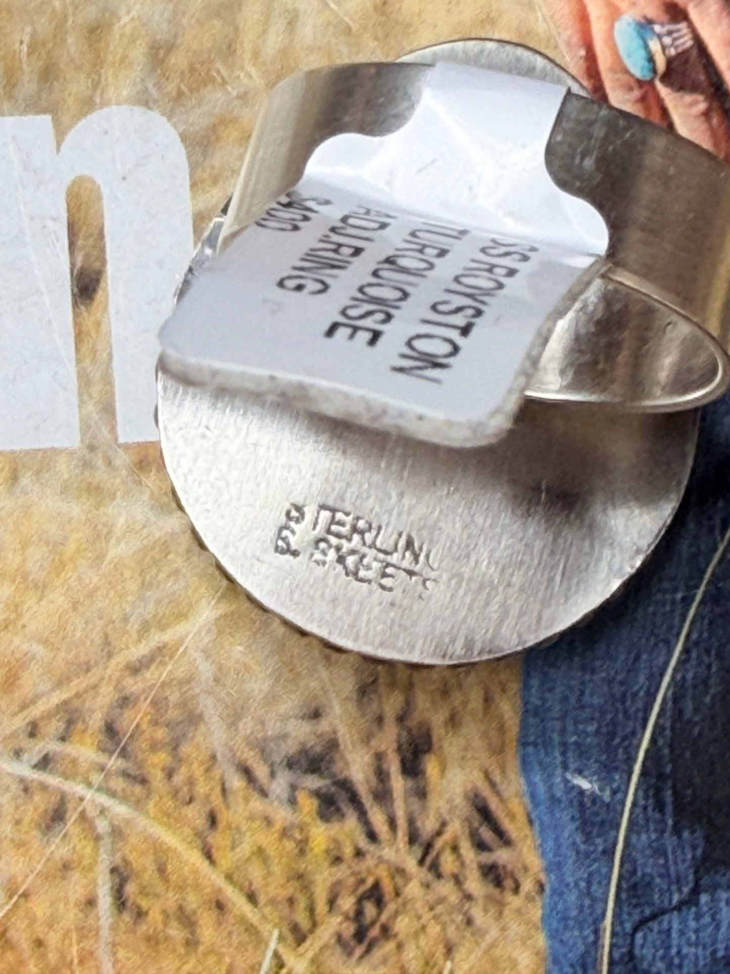 Navajo Handmade Royston Adjustable Ring by Scott Skeets