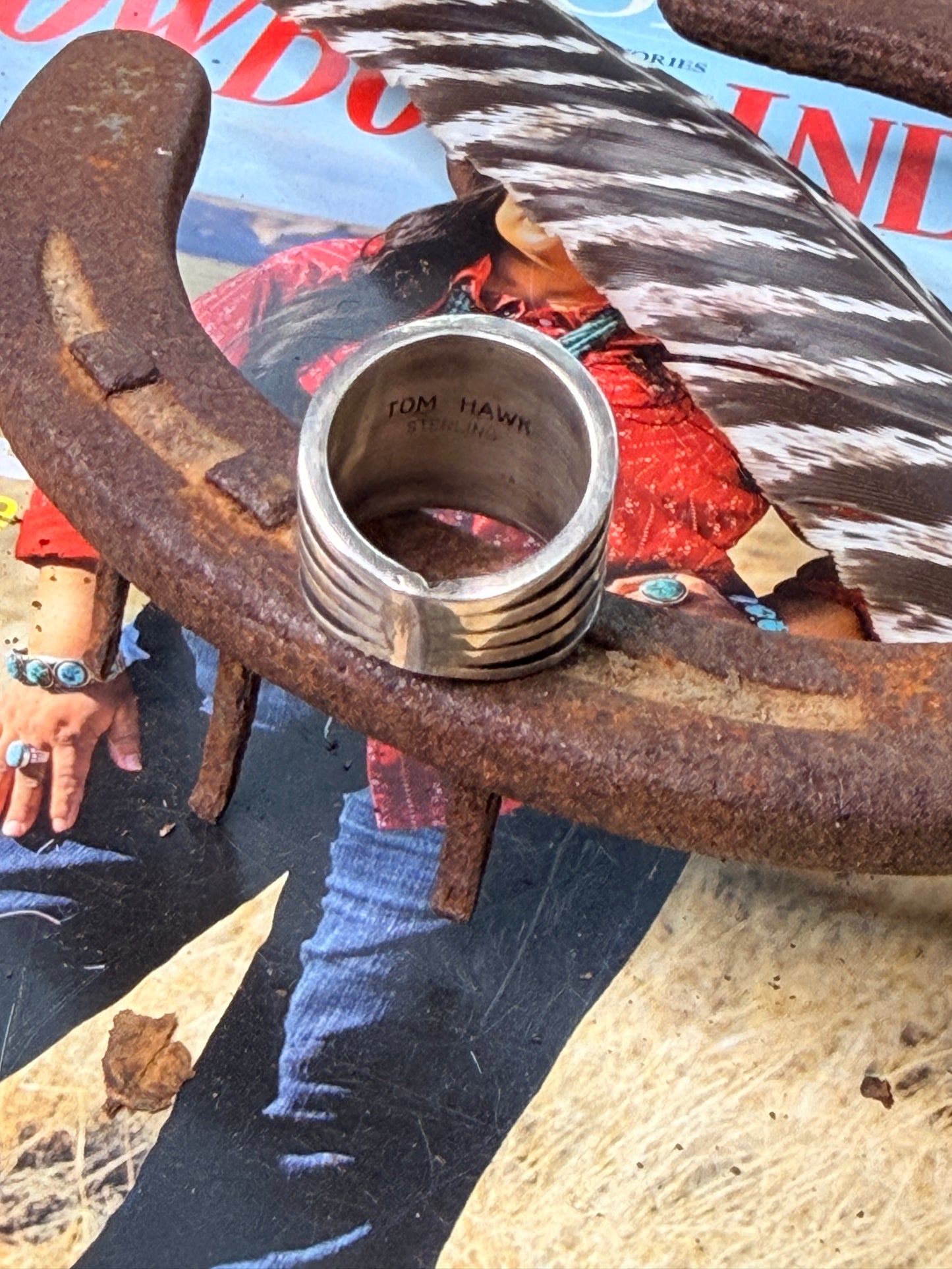 Iconic Tom Hawk Ring size 6