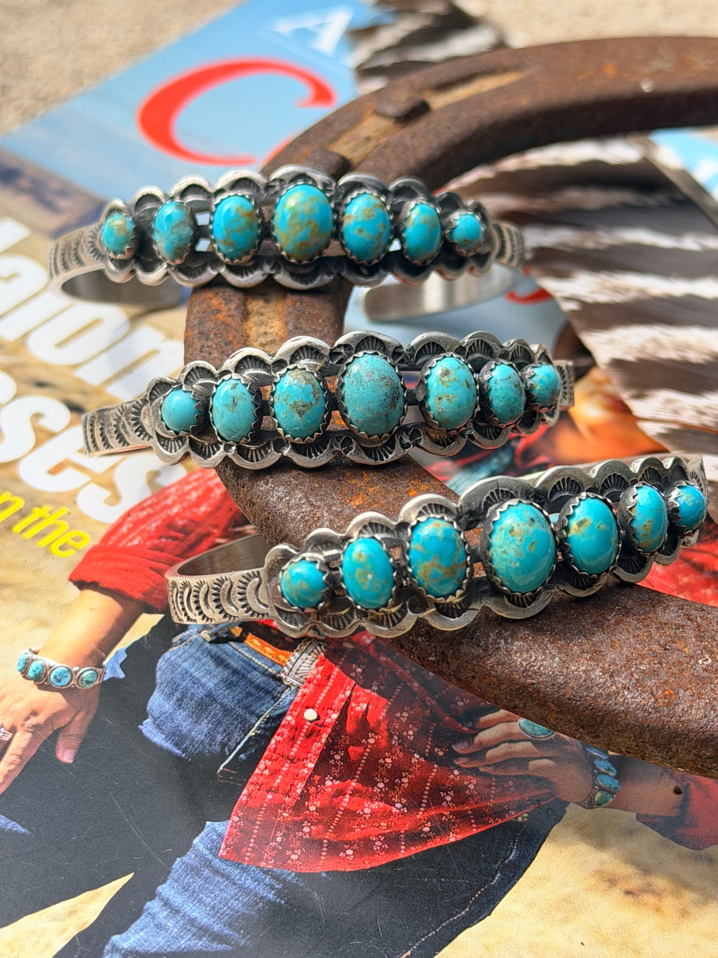 Native Made Nevada Turquoise Cuff