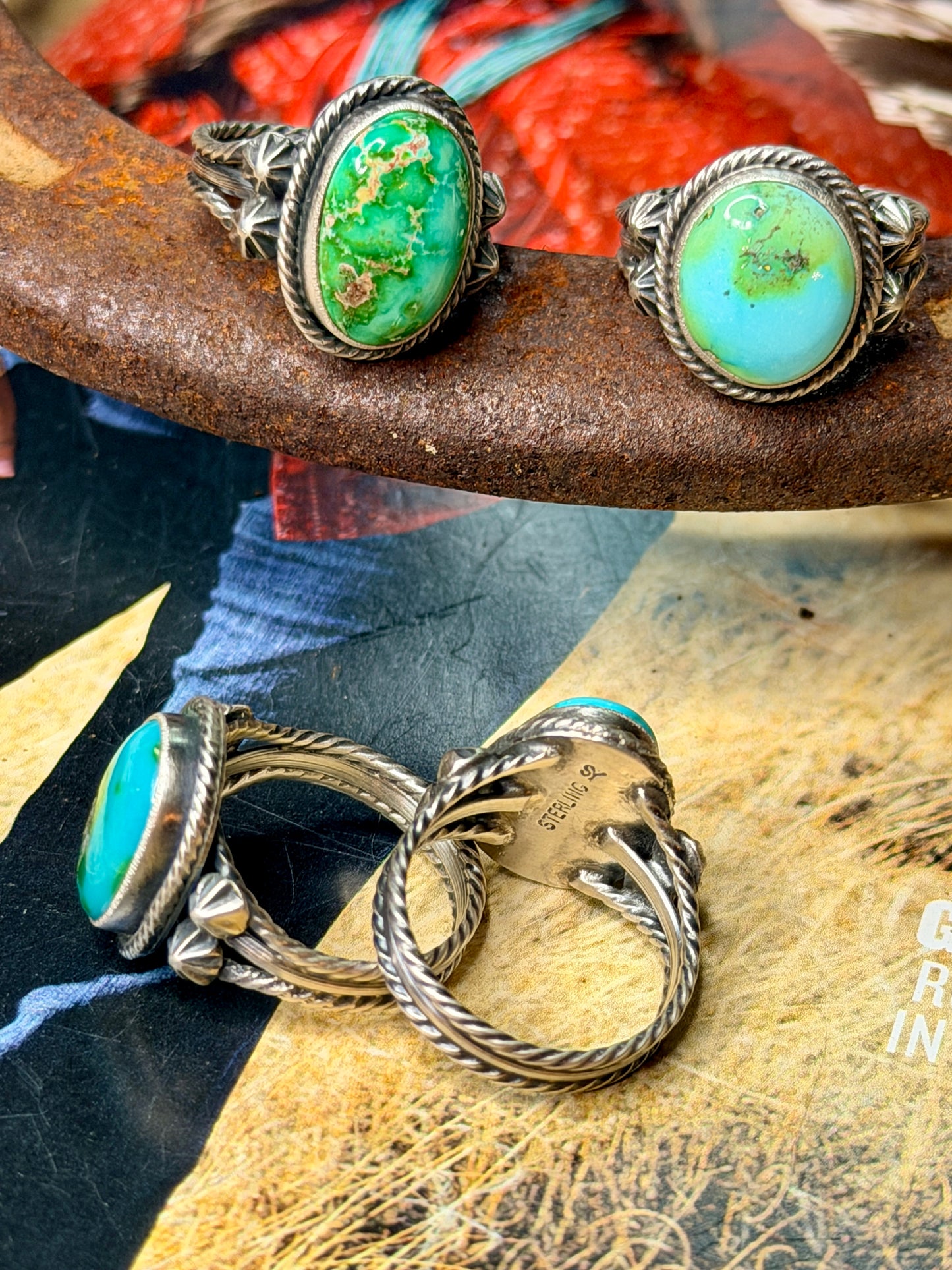 Sonoran Gold Ring by Samuel Yellowhair size 7