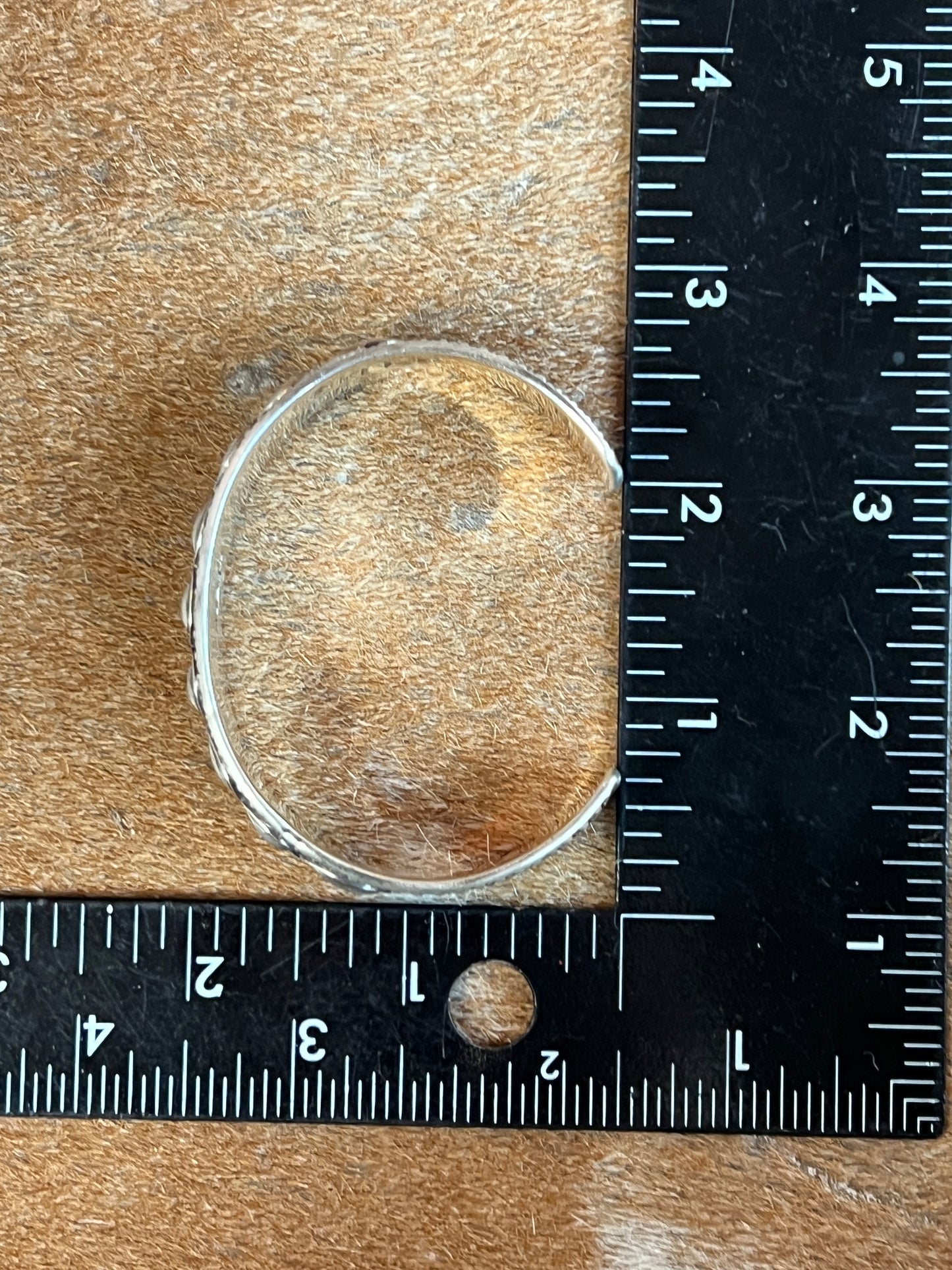 Native Made Sterling Silver Cuff by - Roland Dixson