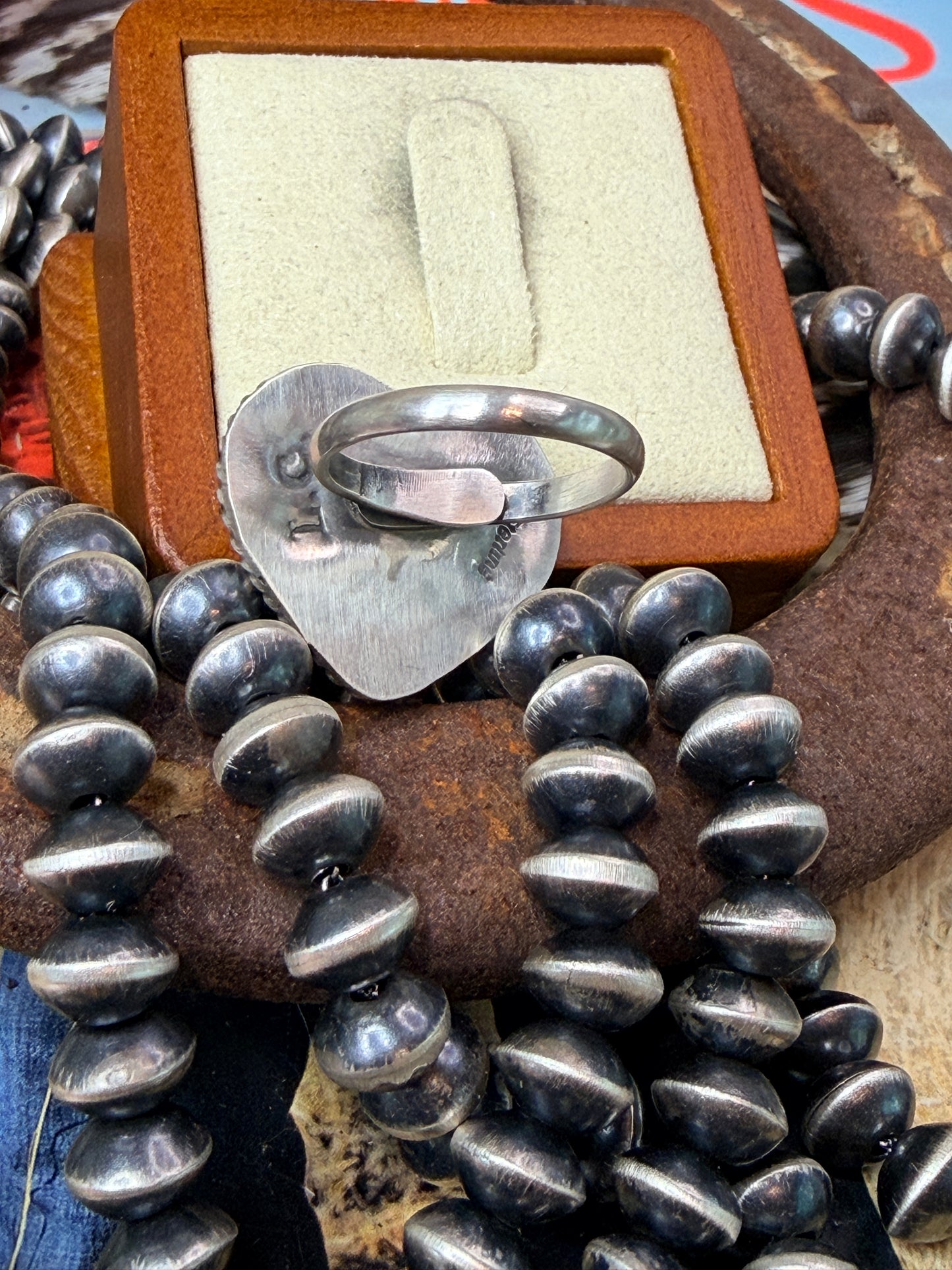 Native Made Big Heart Ring by LC