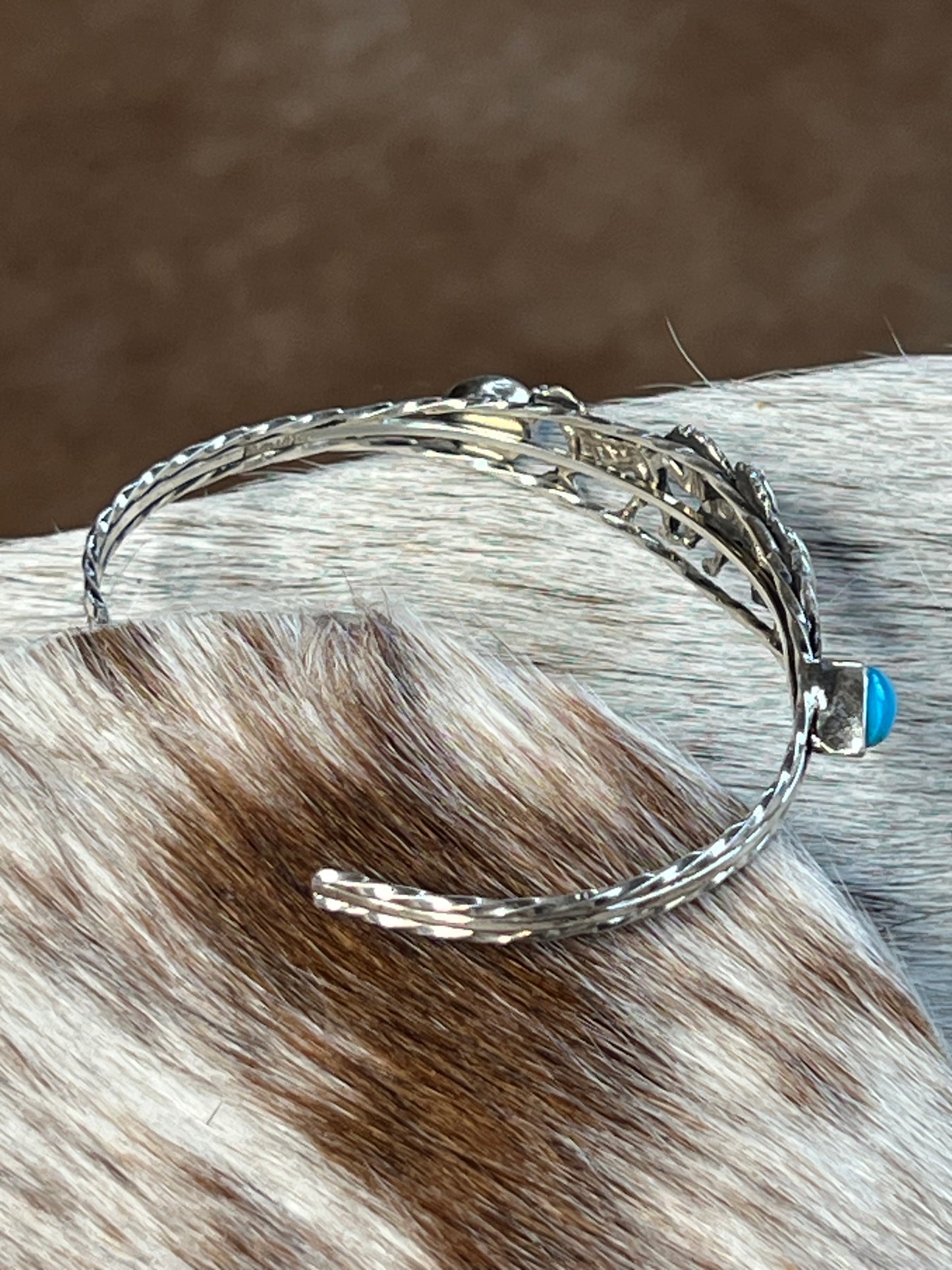 Authentic Native Made Turquoise Horse Cuff