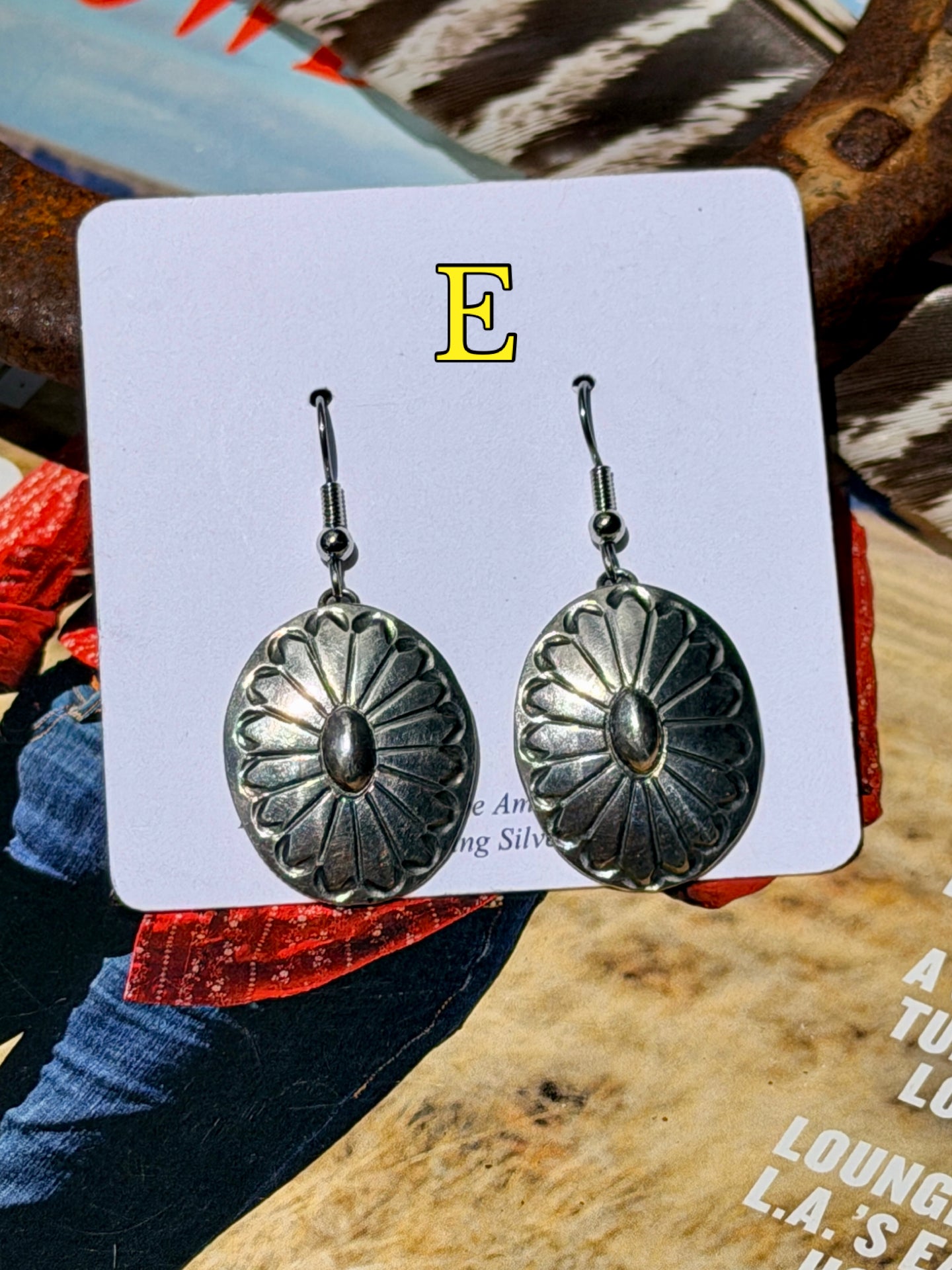 Native Made Concho Earrings