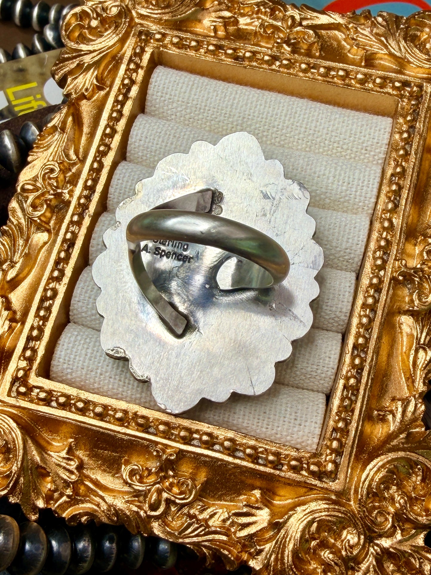 Native Made Golden Hills Cluster Adjustable Ring by Annie Spencer