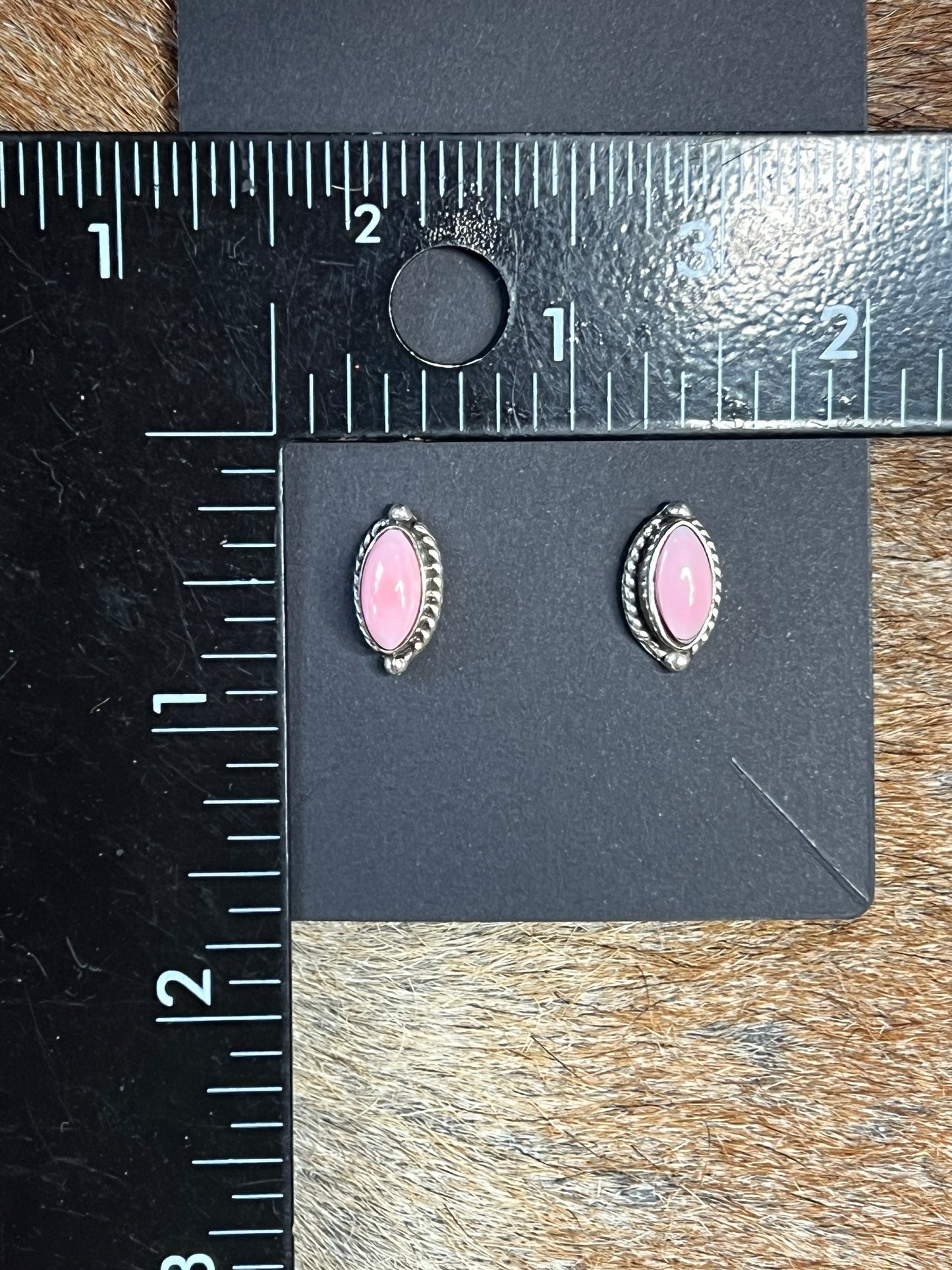 Authentic Pink Conch Studs