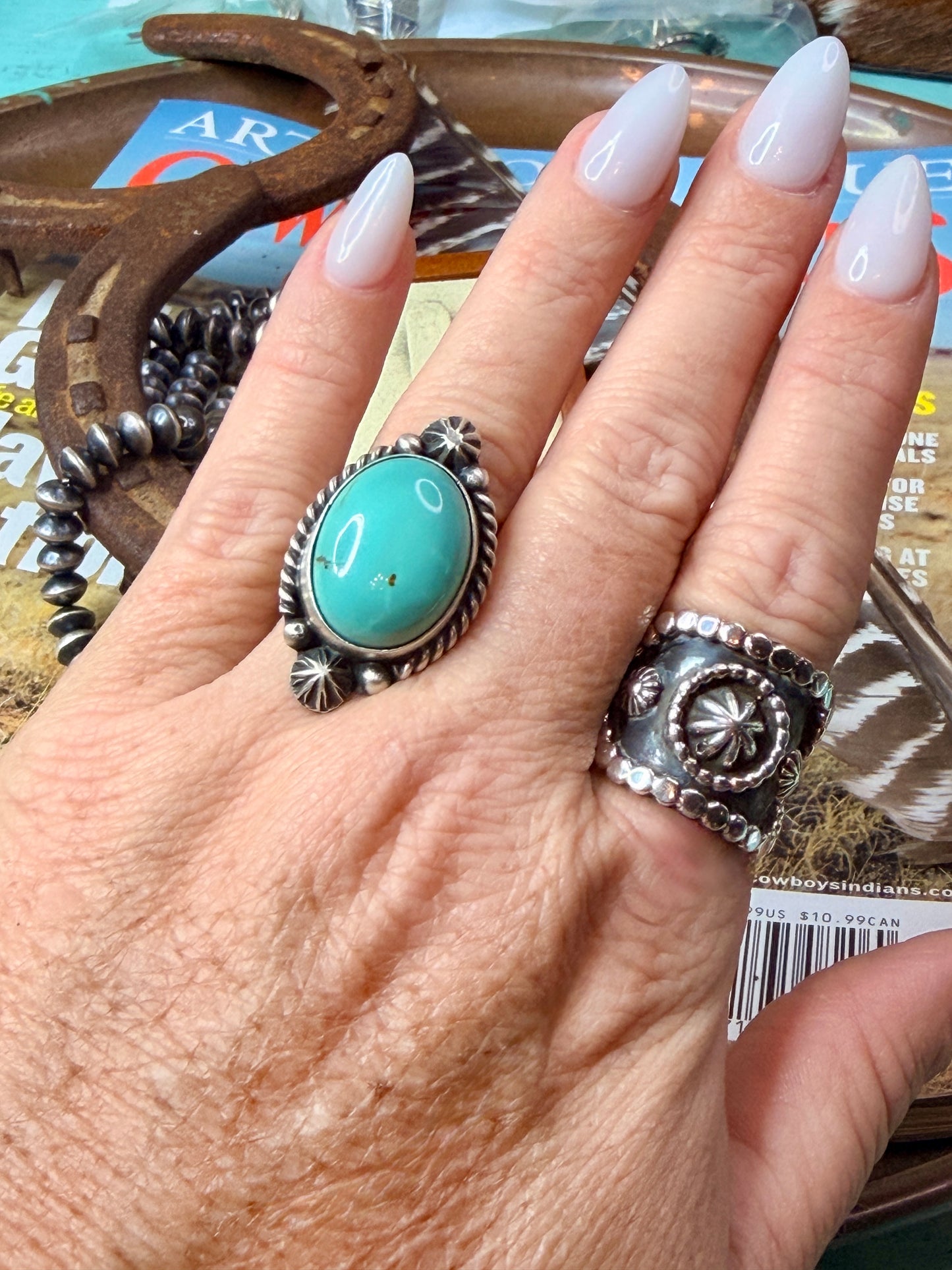 Native Made Adjustable Turquoise Ring