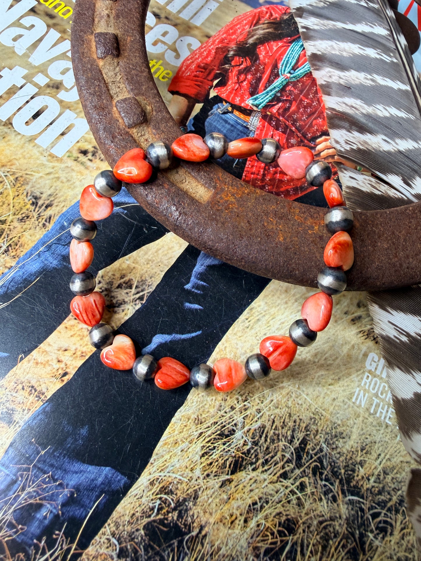 Spiny Heart Stretch Bracelet
