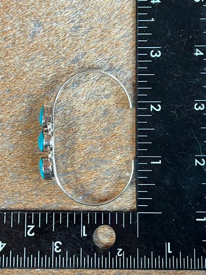 Turquoise and Sterling Silver Cuff