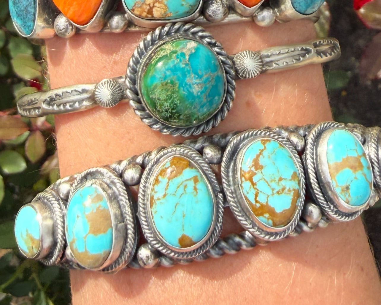 Authentic Native 6 Royston Stone Cuff by Bob Becenti