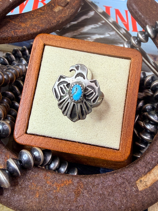 Native Made Thunderbird Ring size 7.5