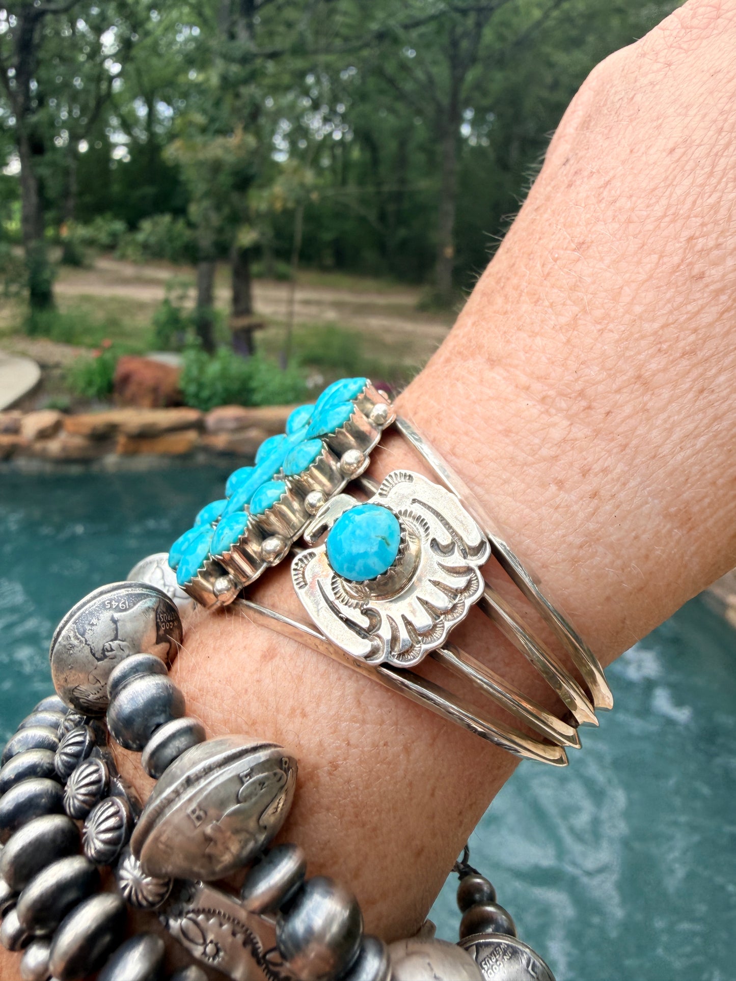 Authentic Native Made Cluster and Thunderbird Cuff