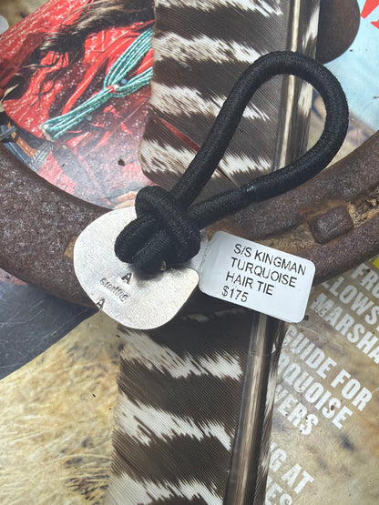 Native Made Turquoise Pony Tail Holder