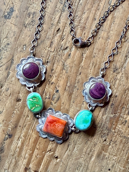 Scott Skeets Multi Stone Necklace