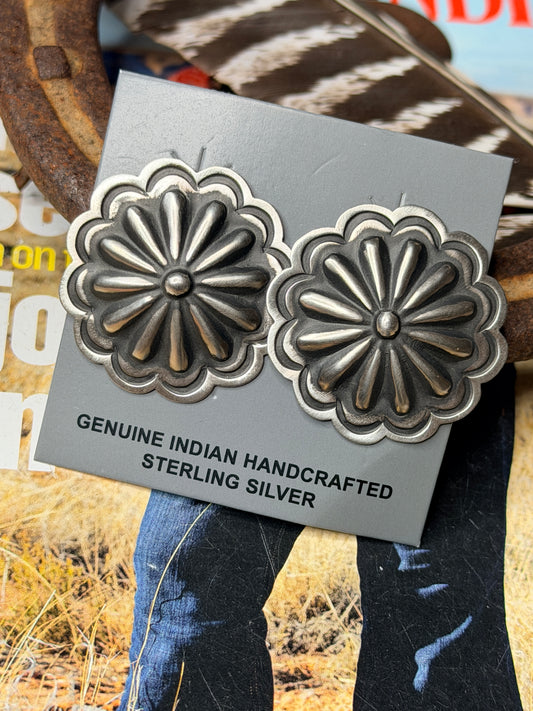 Tahe Concho Stud Earrings