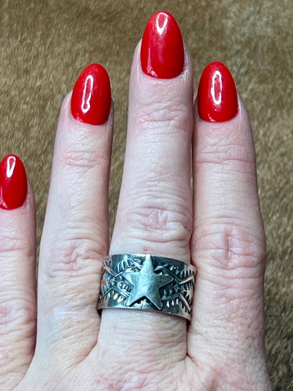 Sunshine Reeves Stamped Ring size 9.5