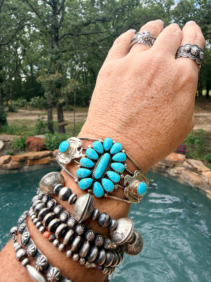 Authentic Native Made Cluster and Thunderbird Cuff