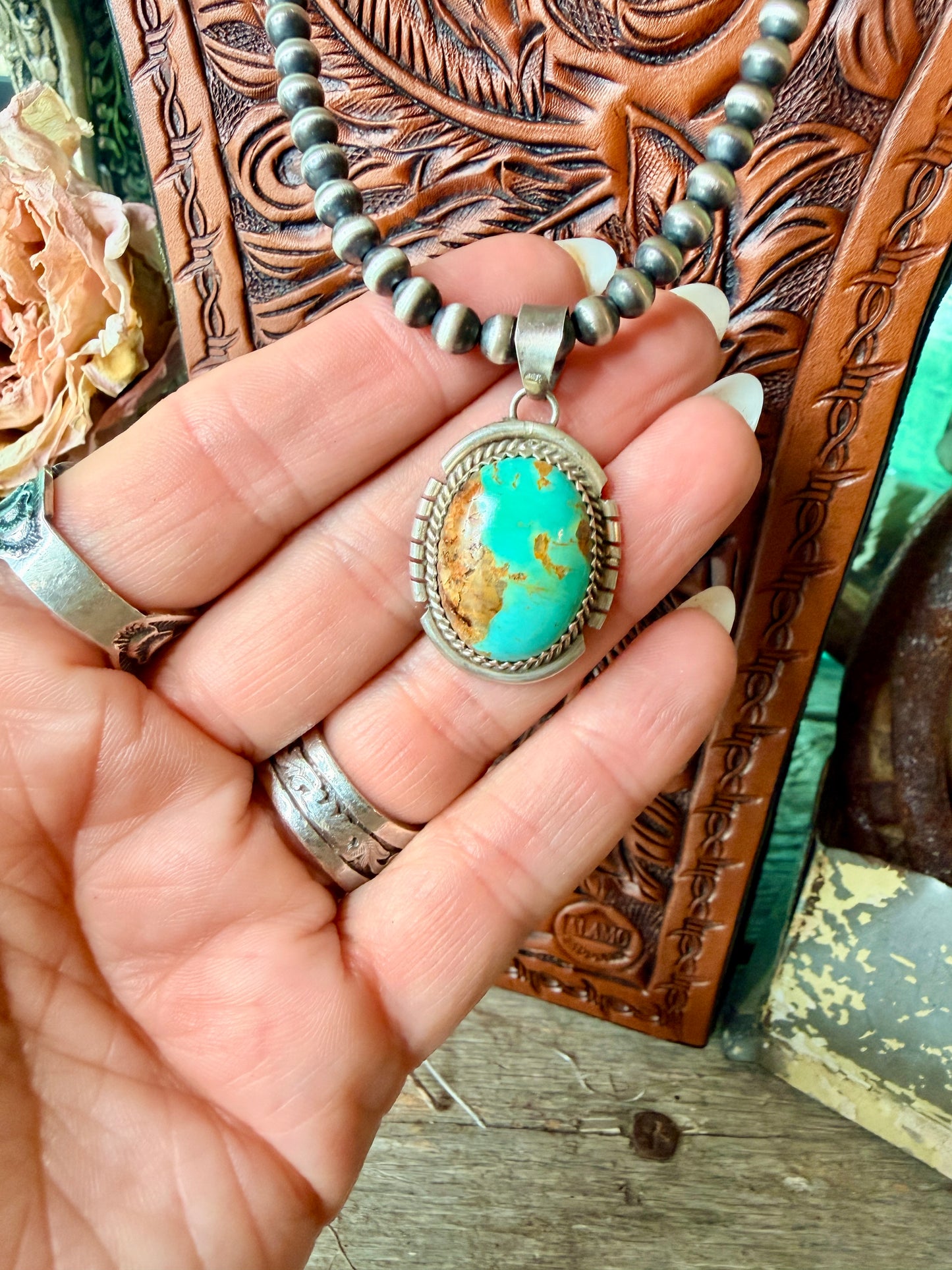 Native Made Pendant By Freda Martinez