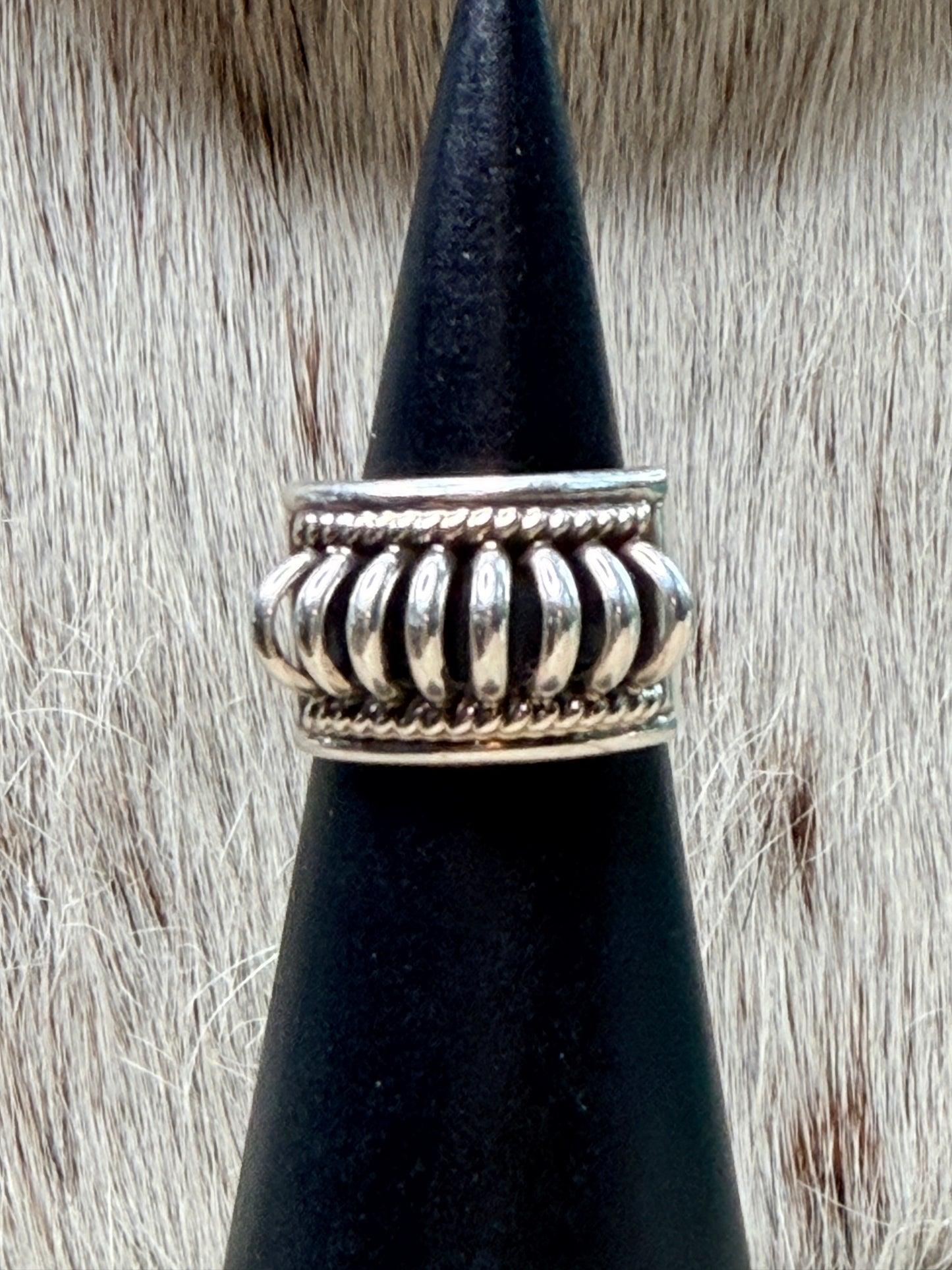 Priscilla Apachito Navajo Sterling Silver Ring size 5
