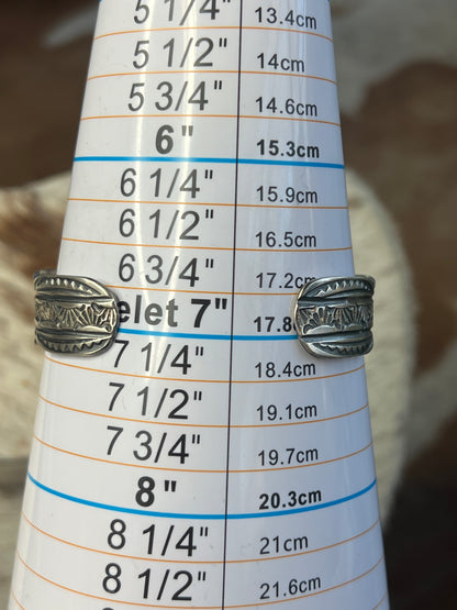 Authentic Native American Blue Ridge  Turquoise Cuff by Tillie Jon
