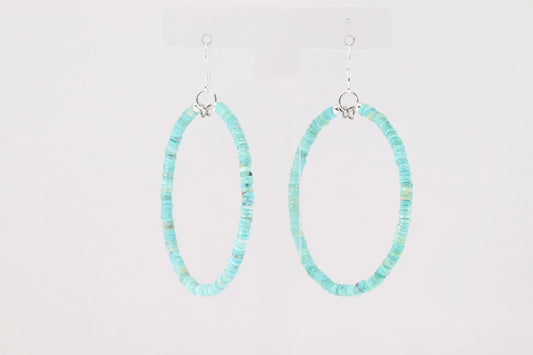 Turquoise Hoop Earrings