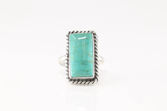 Johnny Dixon Chubby Bar Adjustable Turquoise Ring