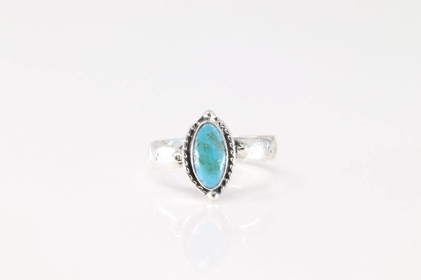 Native American artist Clarence Long Turquoise Ring