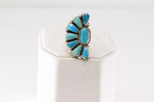 Adjustable Kingman Native Ring