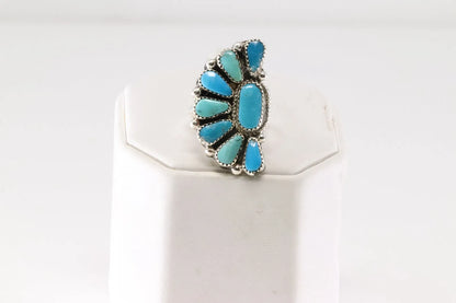 Adjustable Kingman Native Ring