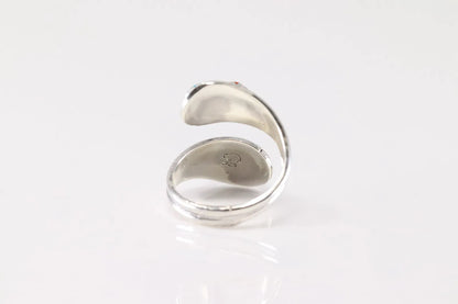 Genevieve Francisco Turquoise and Coral Adjustable Ring
