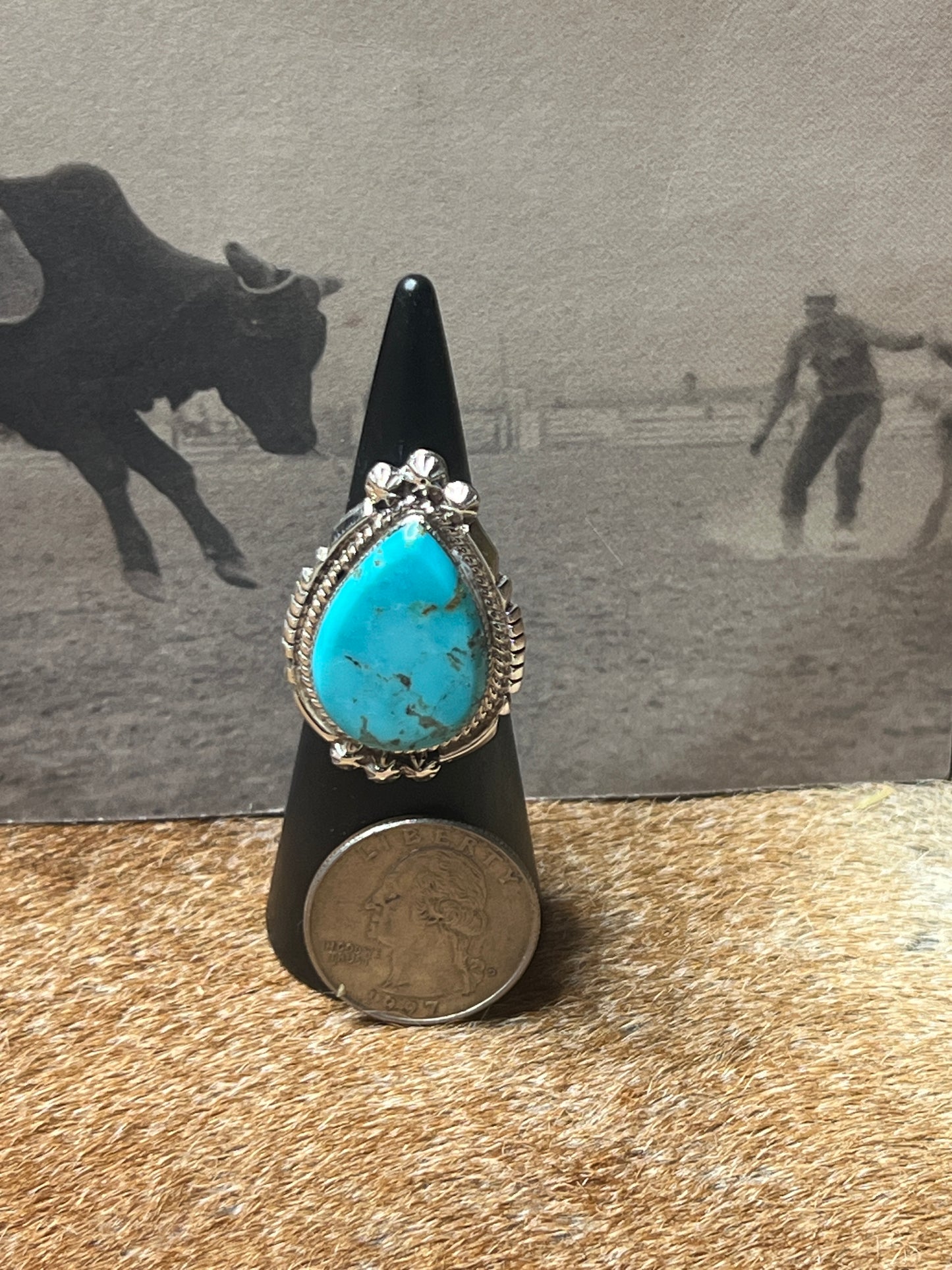 Navajo Turquoise Ring size 6.5