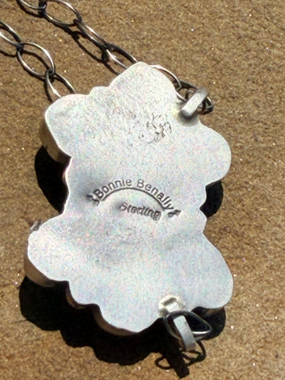 Native Made Golden Hills Cluster Necklace by Bonnie Benally